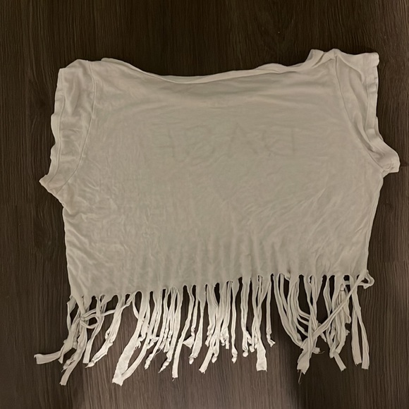 DASH boutique fringe crop t shirt - Picture 2 of 2